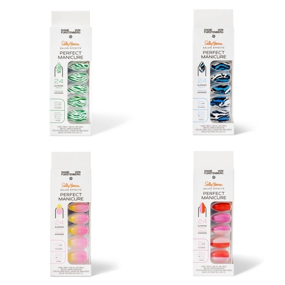 4 Pack Bundle - DVF for Target x Sally Hansen Salon Effects Perfect Manicure - Picture 1 of 5